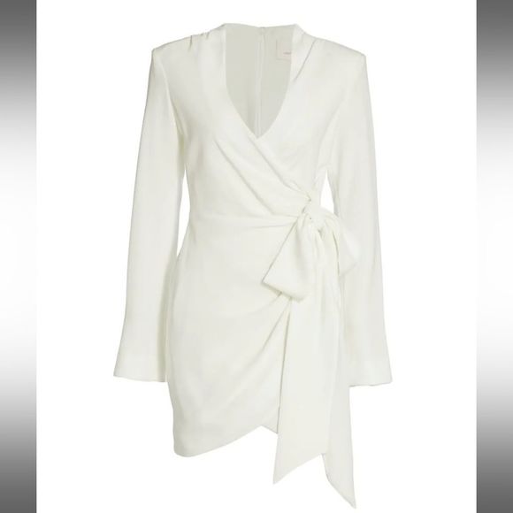 NWTs Cinq a Sept Sierra Wrap Minidress Size 8 - Picture 3 of 13